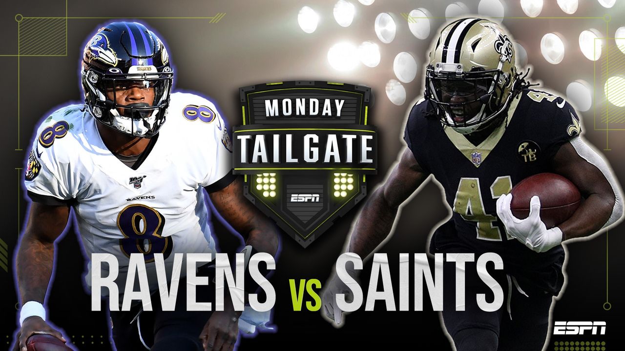 Monday Night Football Tailgate Ravens at Saints Watch ESPN