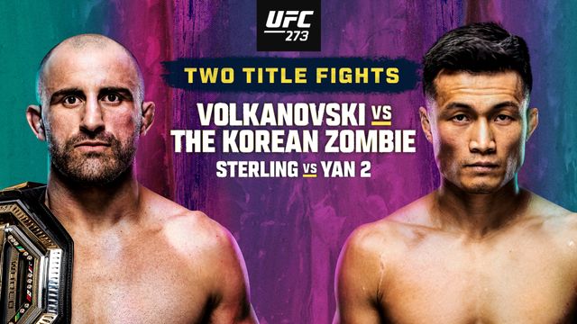 Ufc 273 Volkanovski Vs The Korean Zombie UFC 273: Volkanovski vs. The Korean Zombie | Watch ESPN